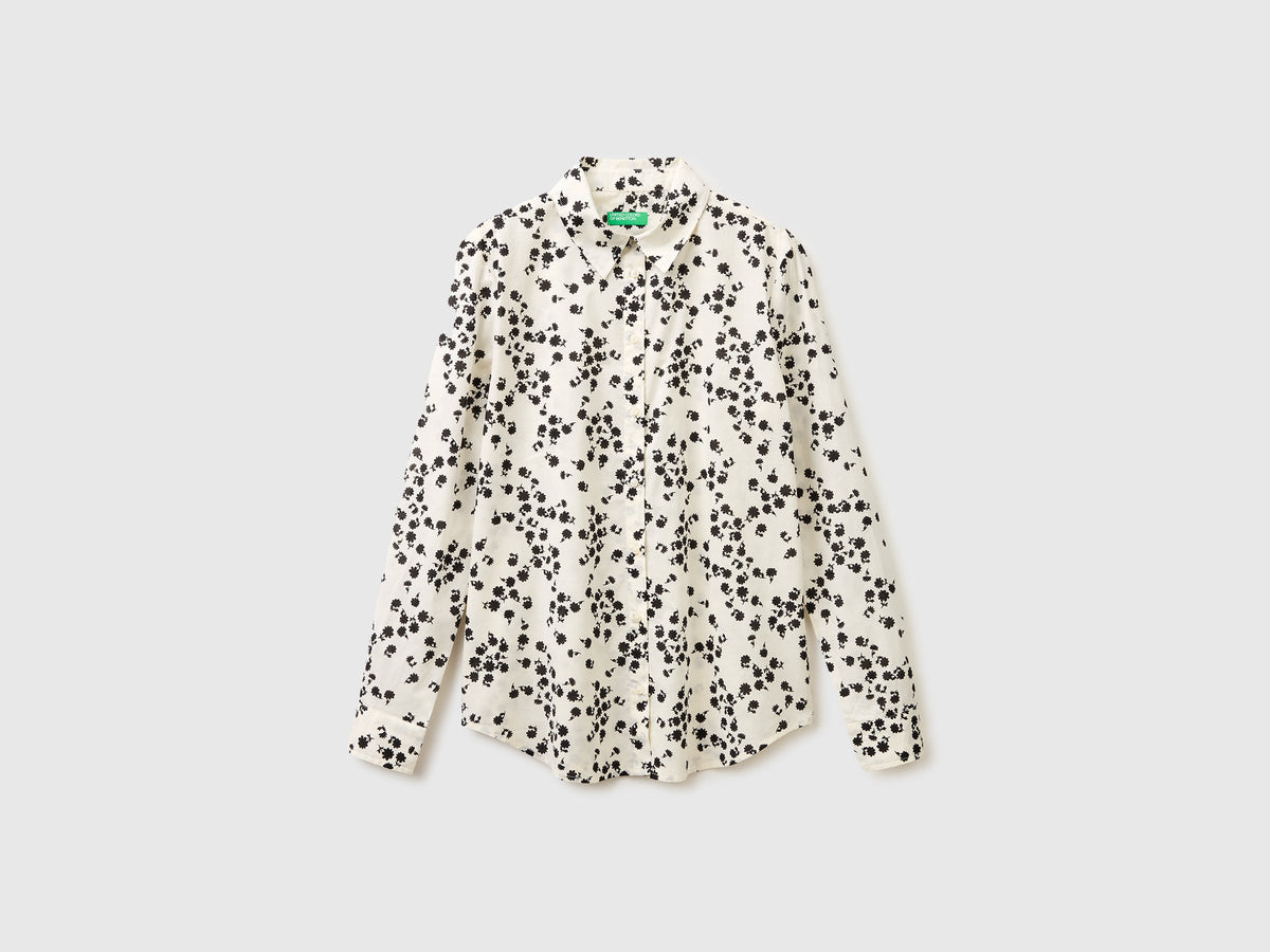 Camicia fantasia in cotone leggero