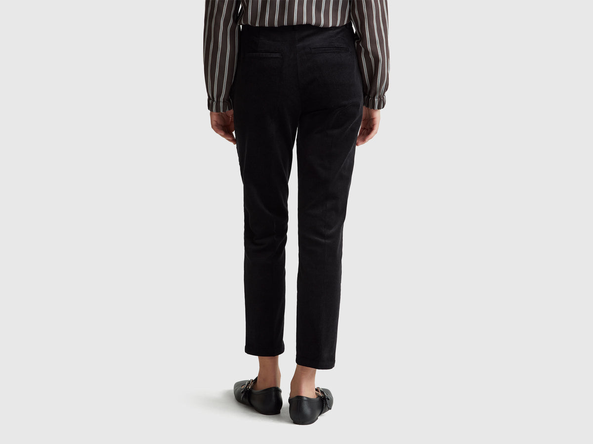 Chino in velluto elasticizzato