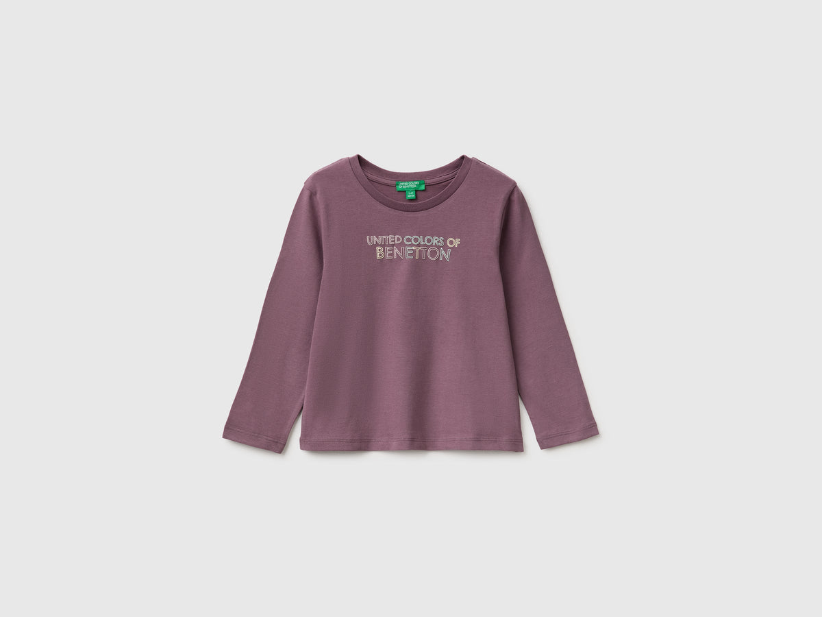 T-shirt con stampa effetto rigonfio