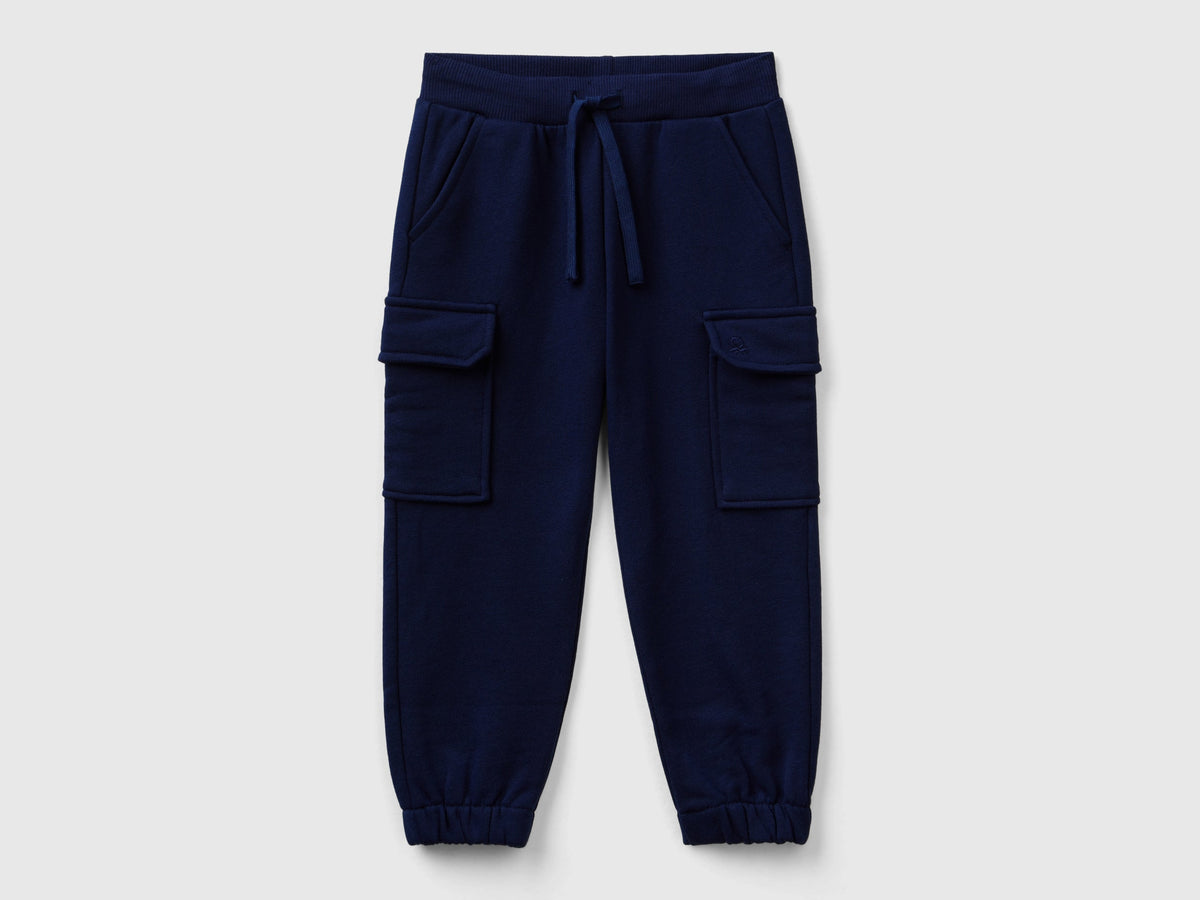 Pantaloni cargo in felpa