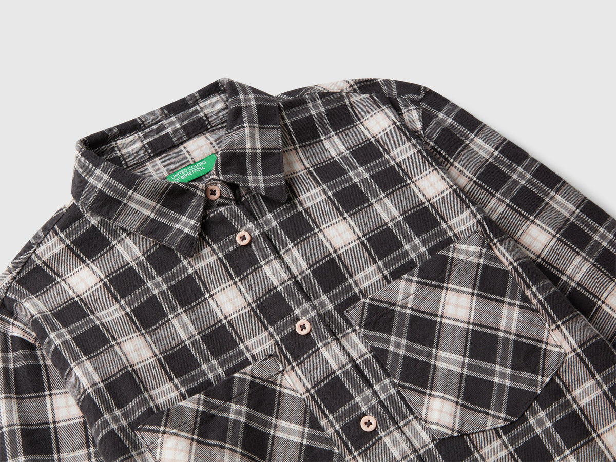 Camicia a quadri con tasche