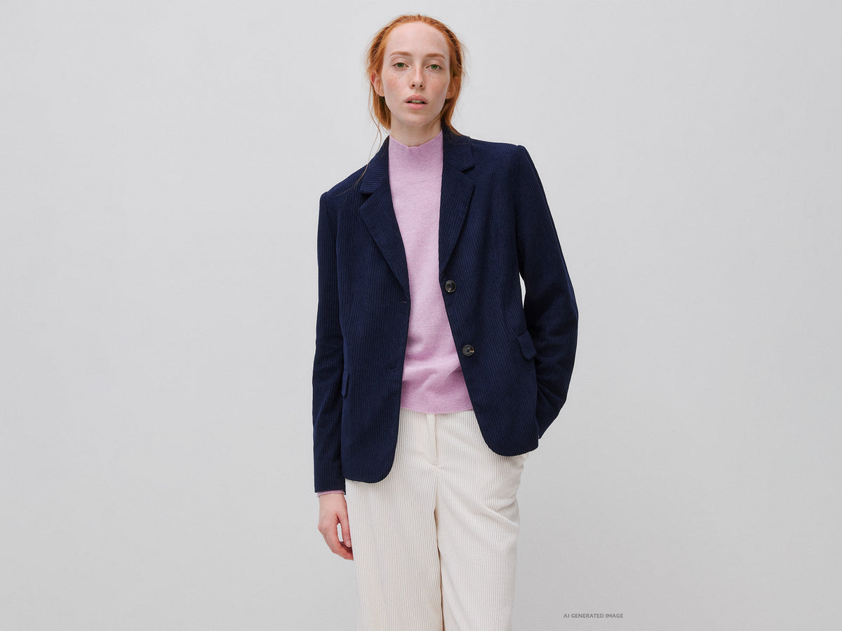 Blazer in velluto a costine