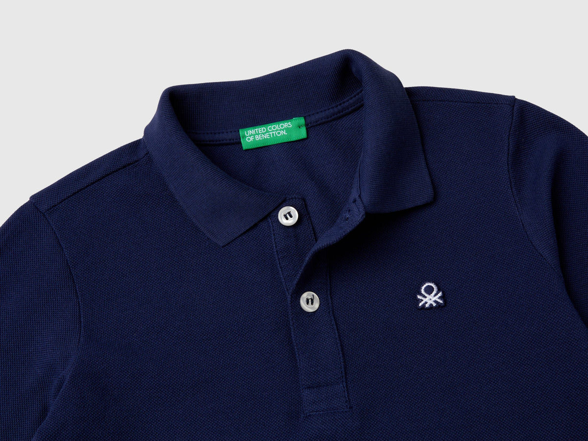 Polo manica lunga in cotone