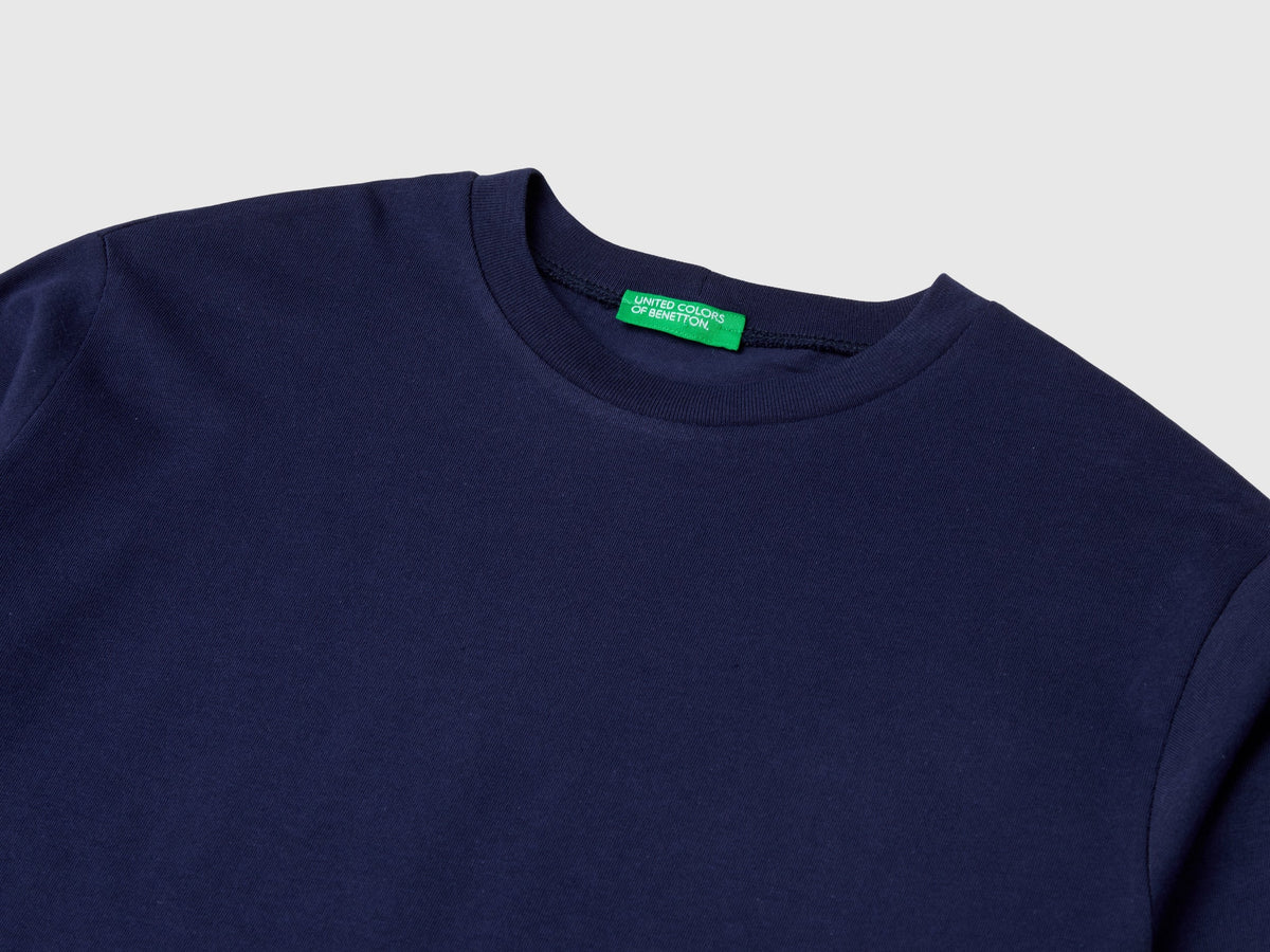 T-shirt girocollo in cotone bio