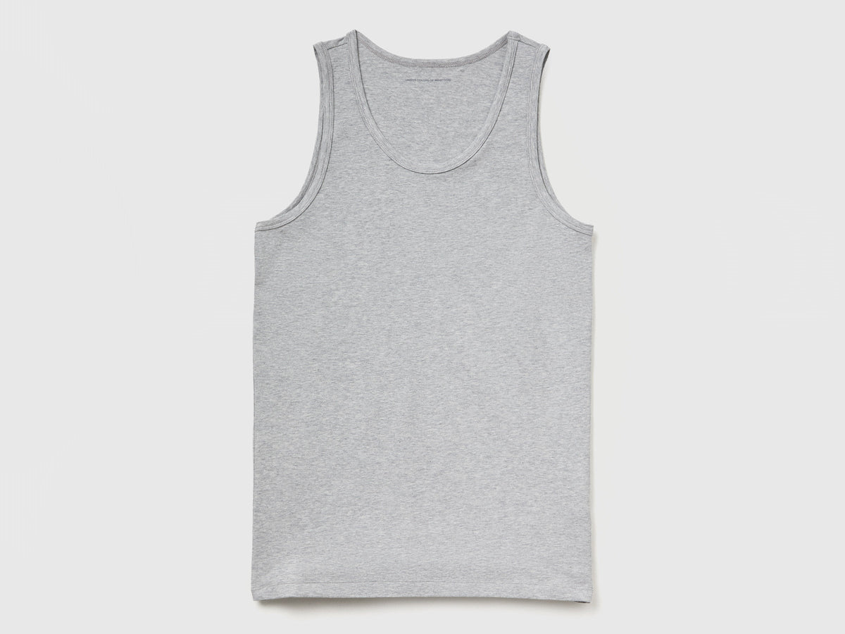 Canotta in cotone stretch