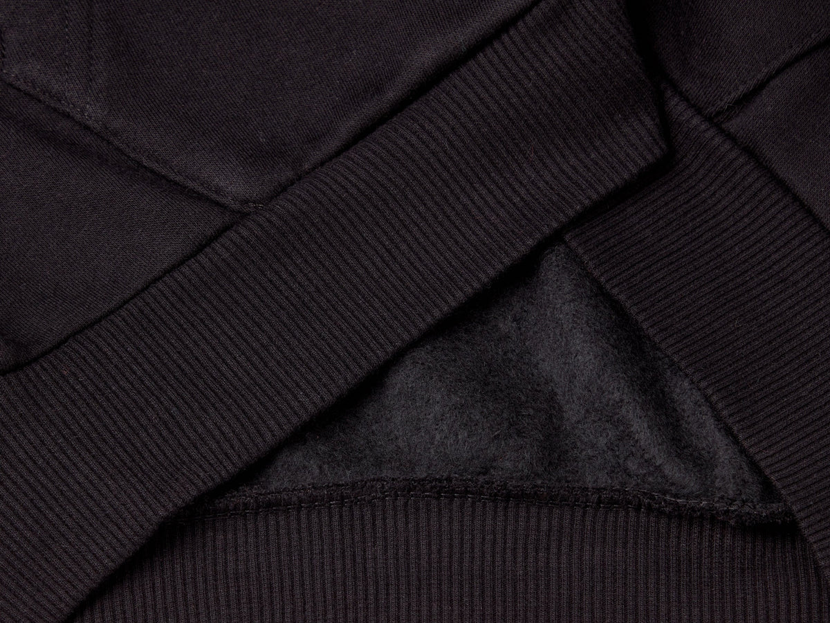 Felpa con zip e stampa spessorata