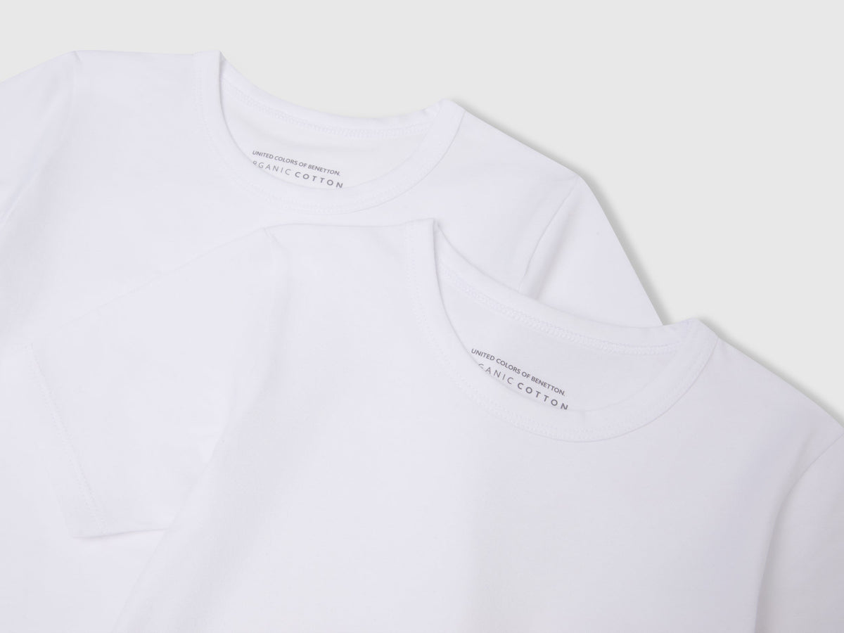 Due t-shirt in cotone bio stretch
