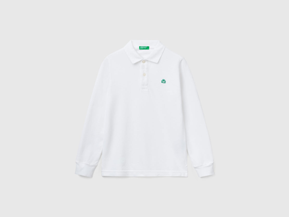 Polo manica lunga cotone