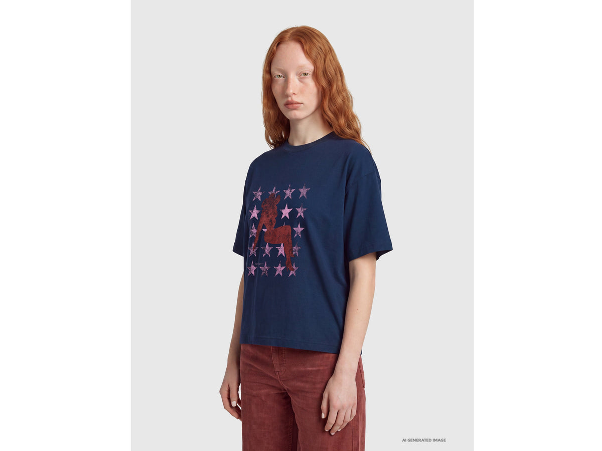 T-shirt relaxed fit con stampa western