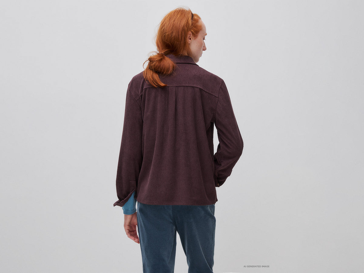 Camicia in velluto a costine