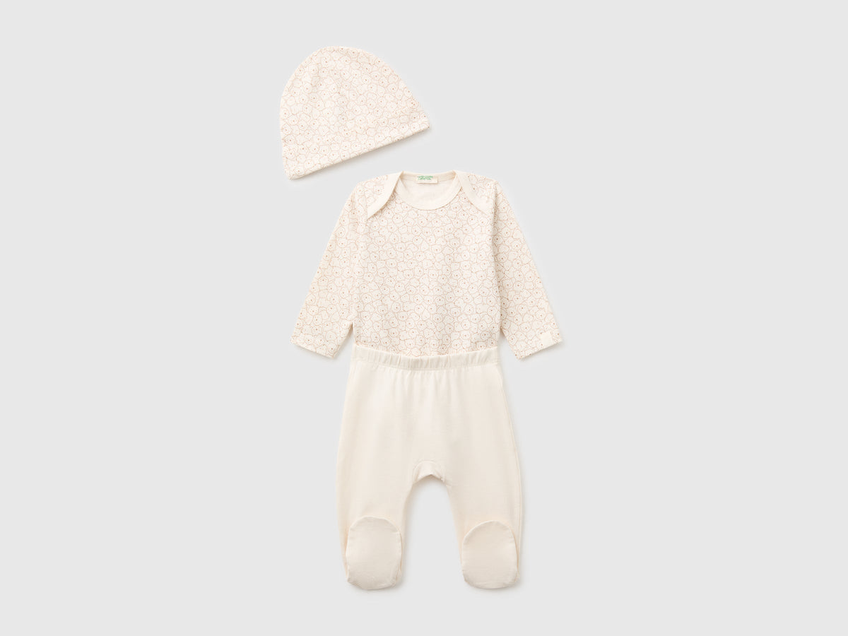 Set body, pantaloni e cuffietta