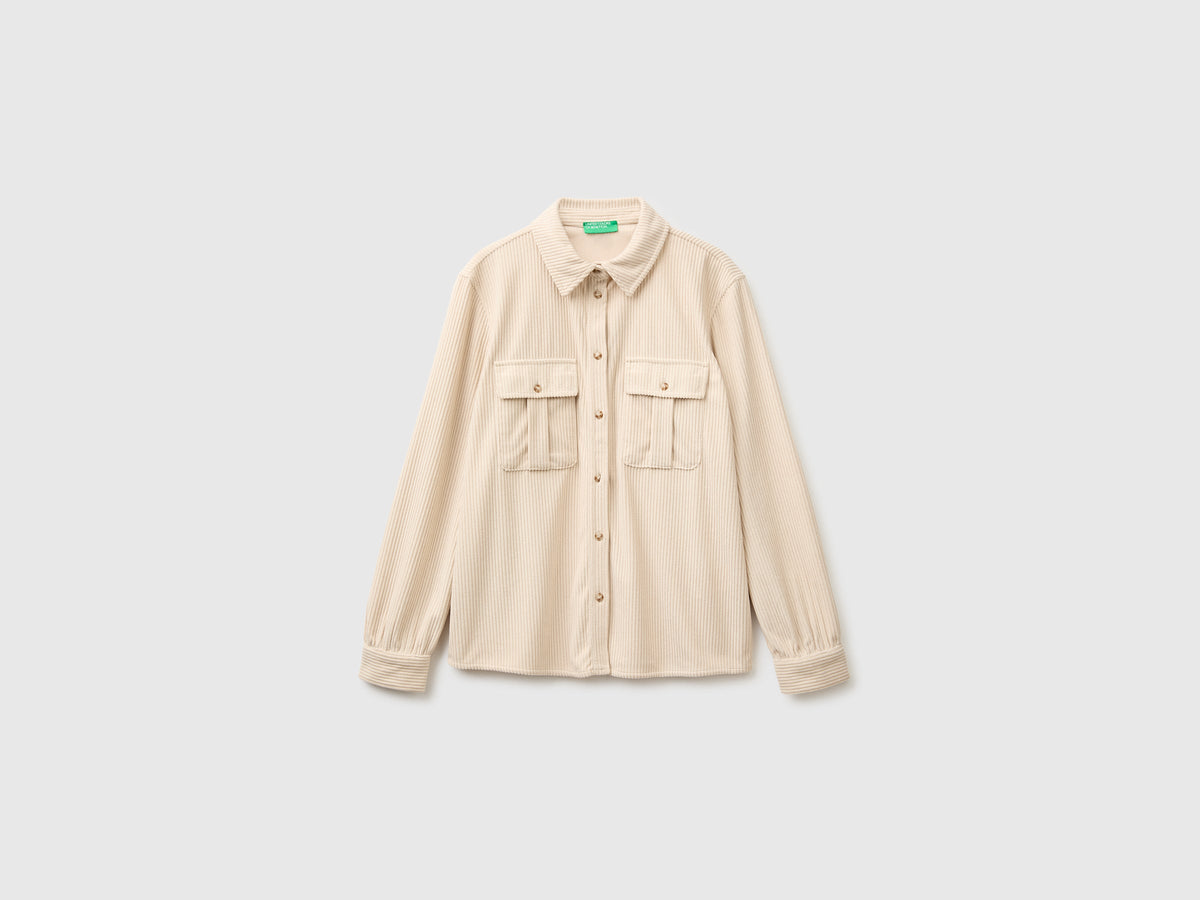 Camicia in velluto a costine