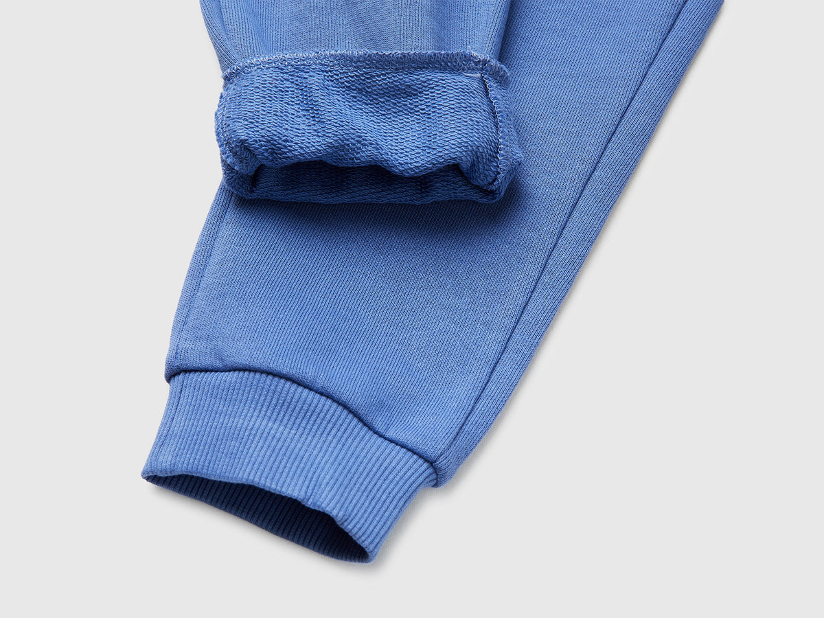 Pantaloni in cotone bio con logo