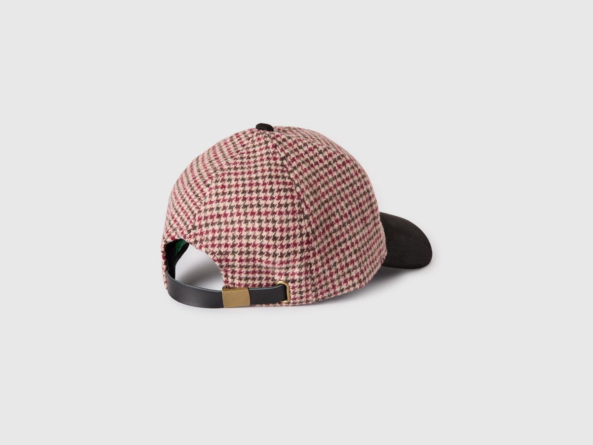 Cappellino baseball pied-de-poule