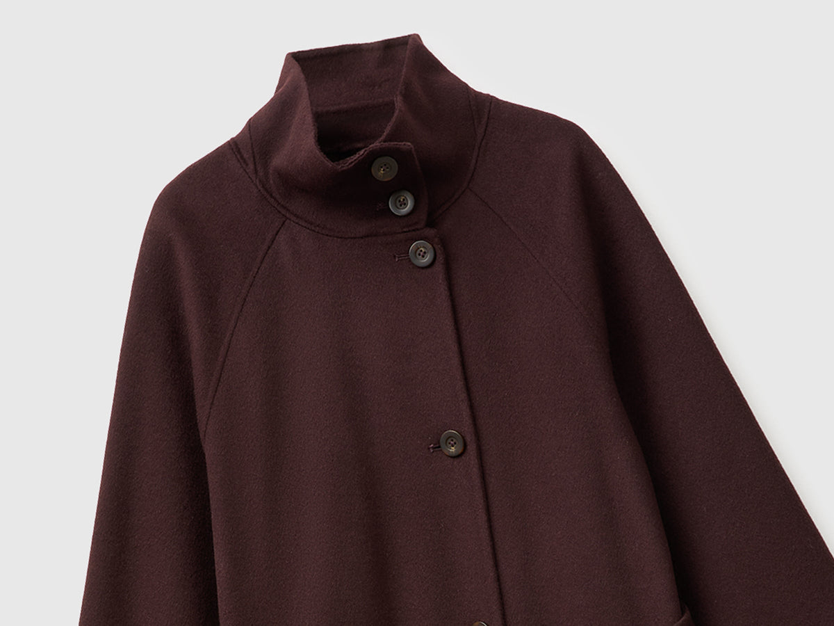 Cappotto lungo in lana e cashmere