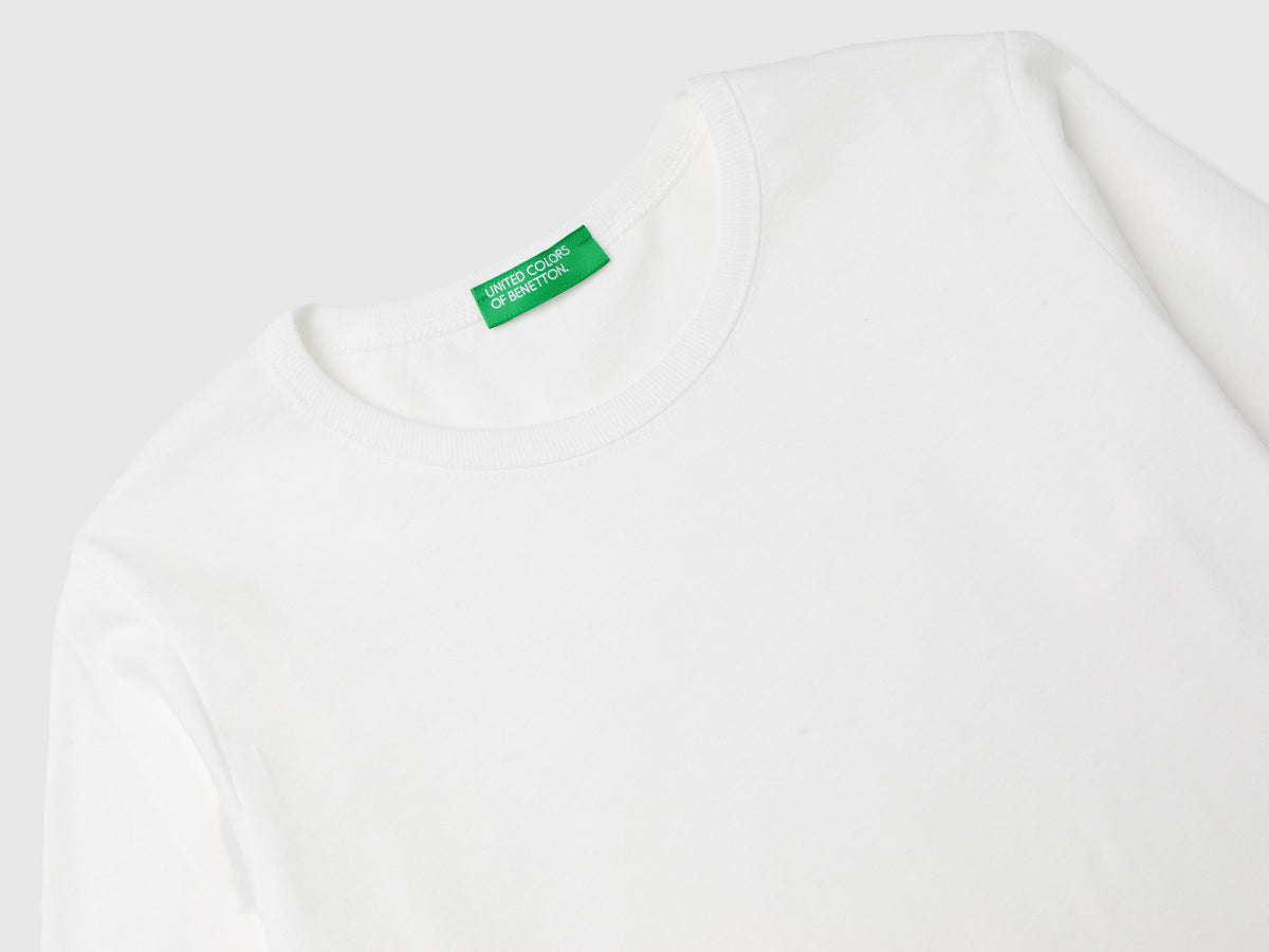 T-shirt a manica lunga in cotone bio