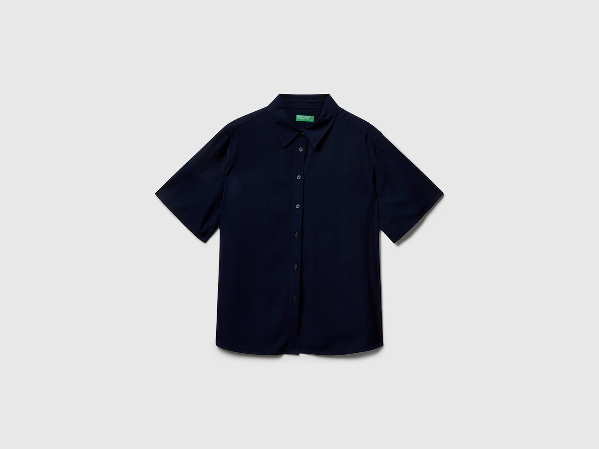 Camicia manica 3/4 in viscosa