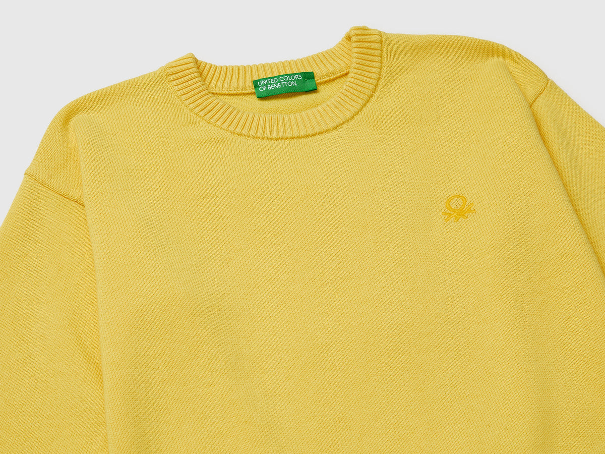 Maglia girocollo in cotone bio