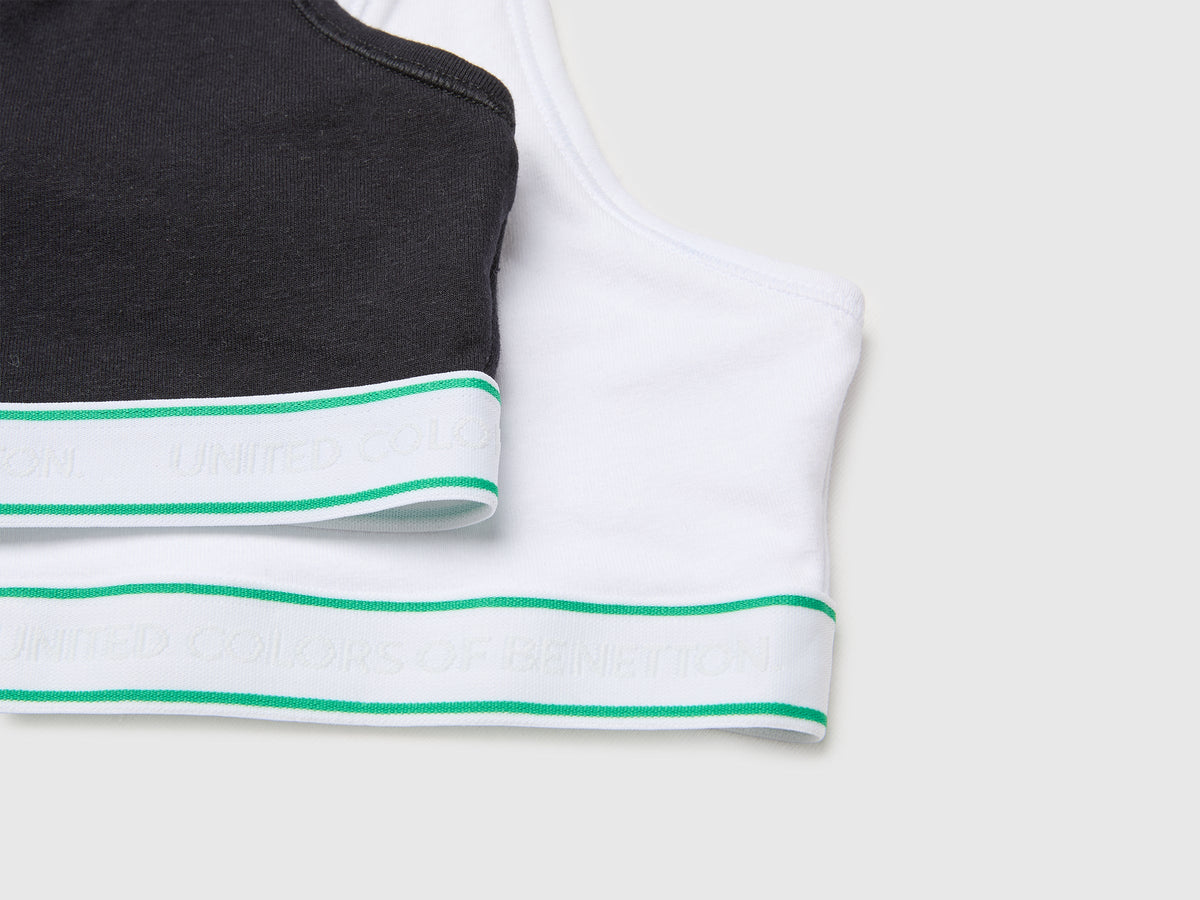 Due brassiere in cotone