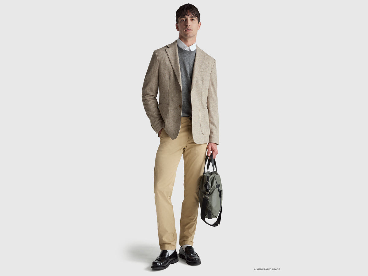 Chino slim fit beige