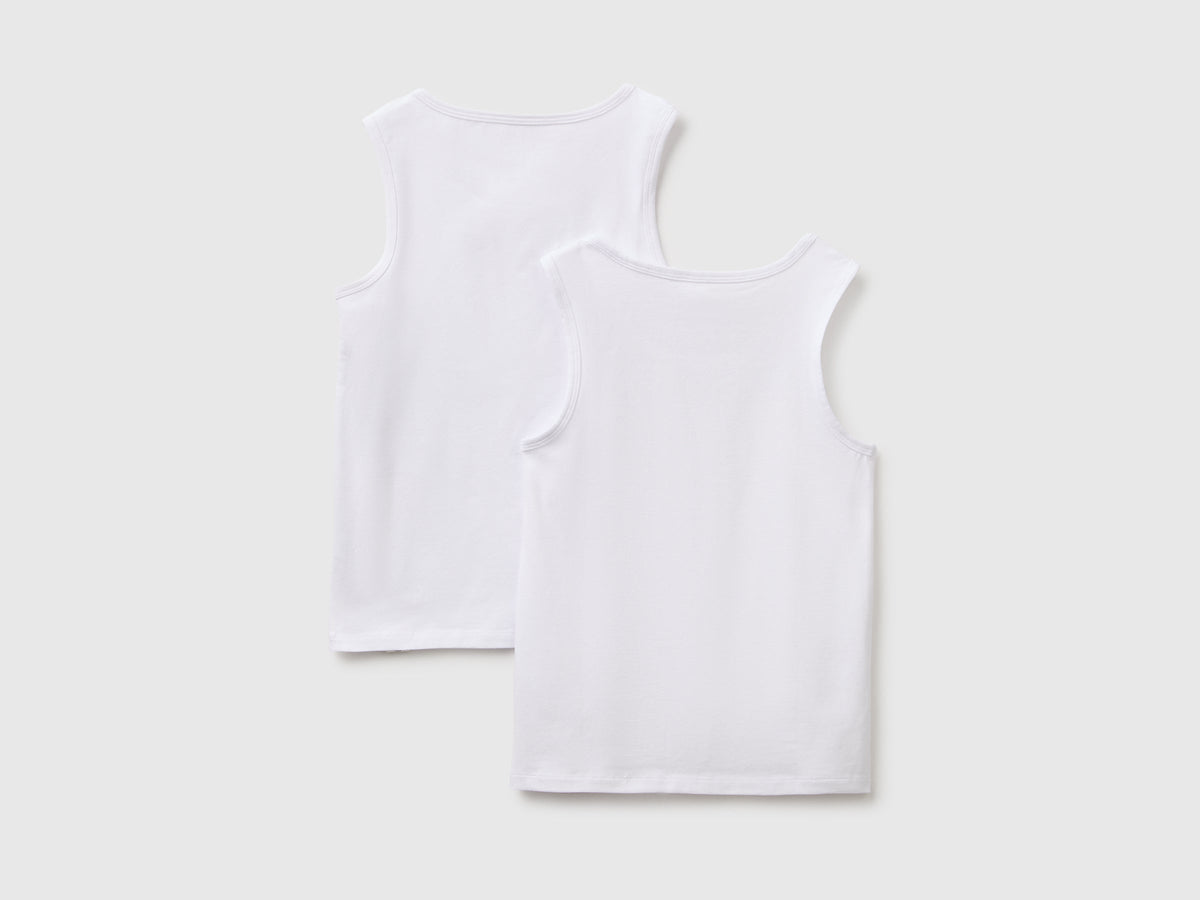 Due canotte intime in cotone stretch
