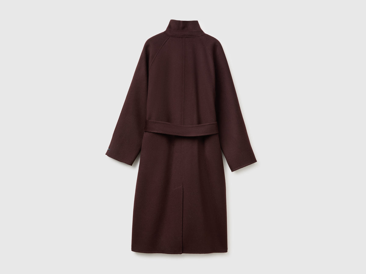 Cappotto lungo in lana e cashmere