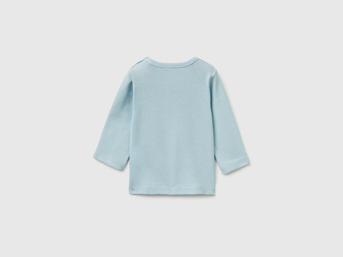 Maglietta con stampa in cotone bio