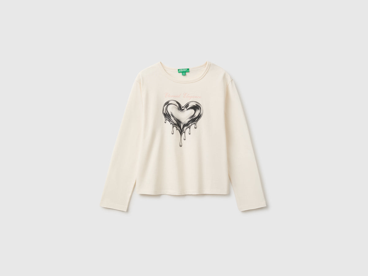T-shirt 100% cotone bio con stampa