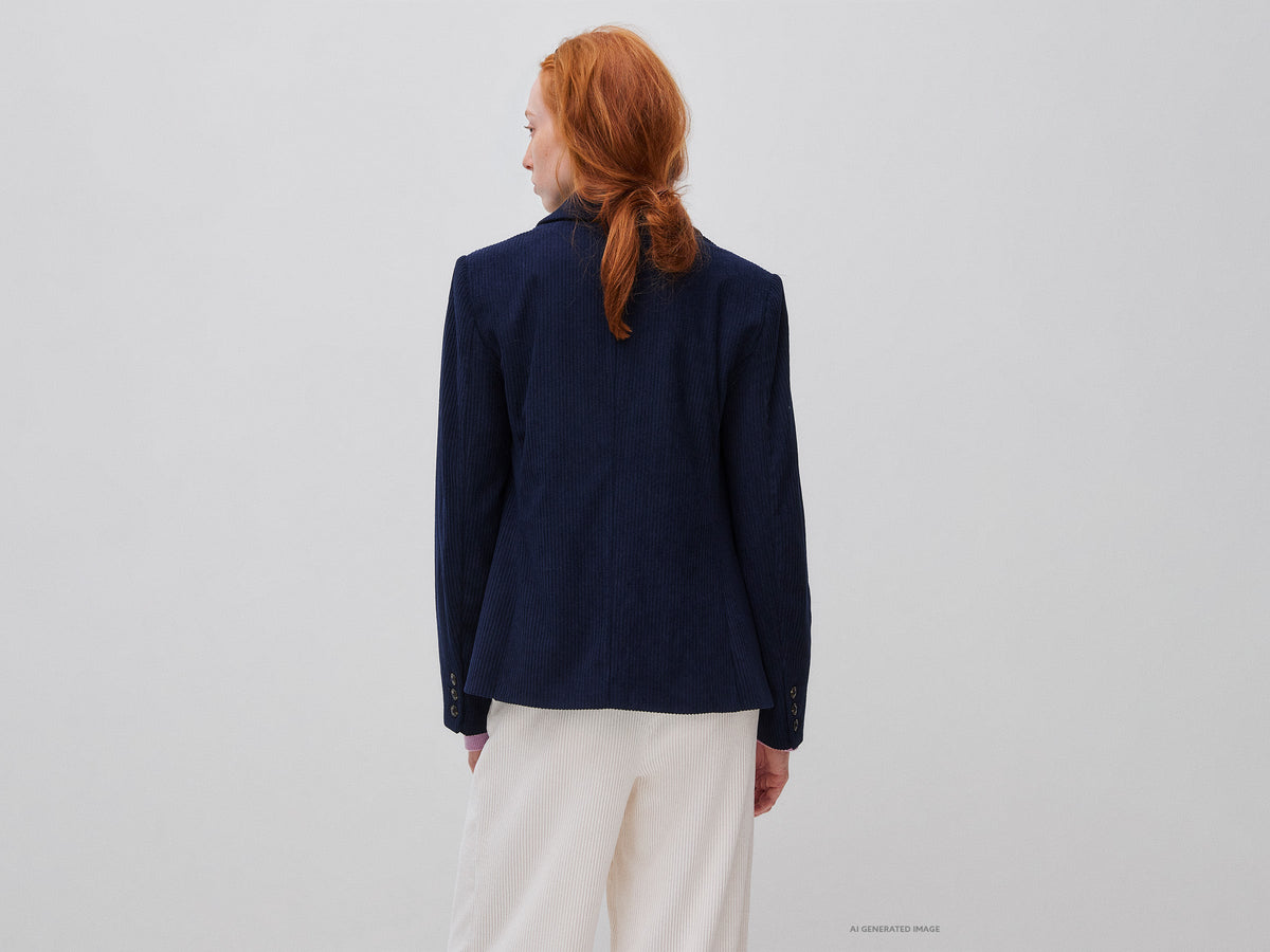 Blazer in velluto a costine