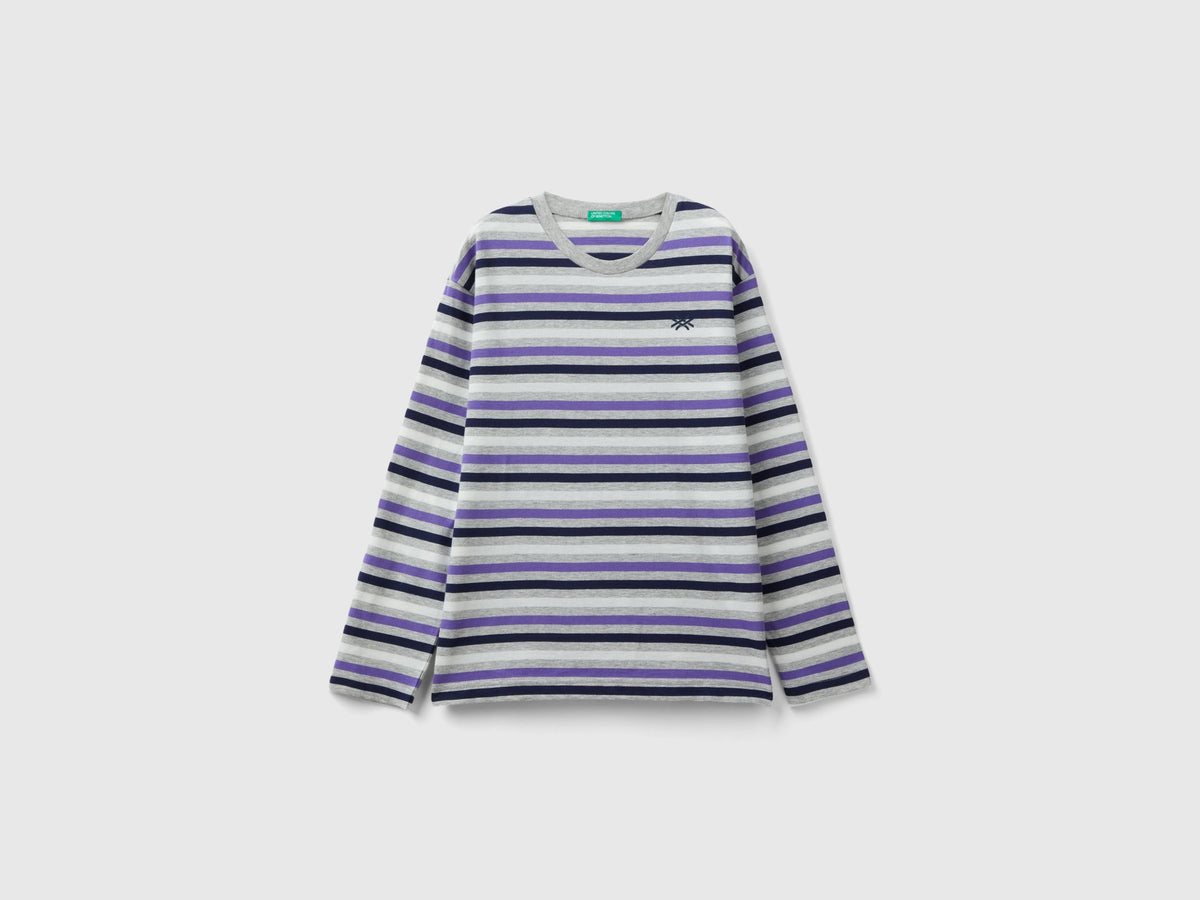T-shirt a righe 100% cotone