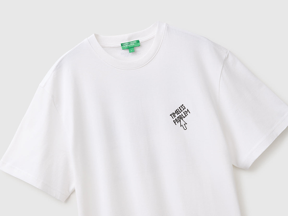 T-shirt relaxed fit con stampa