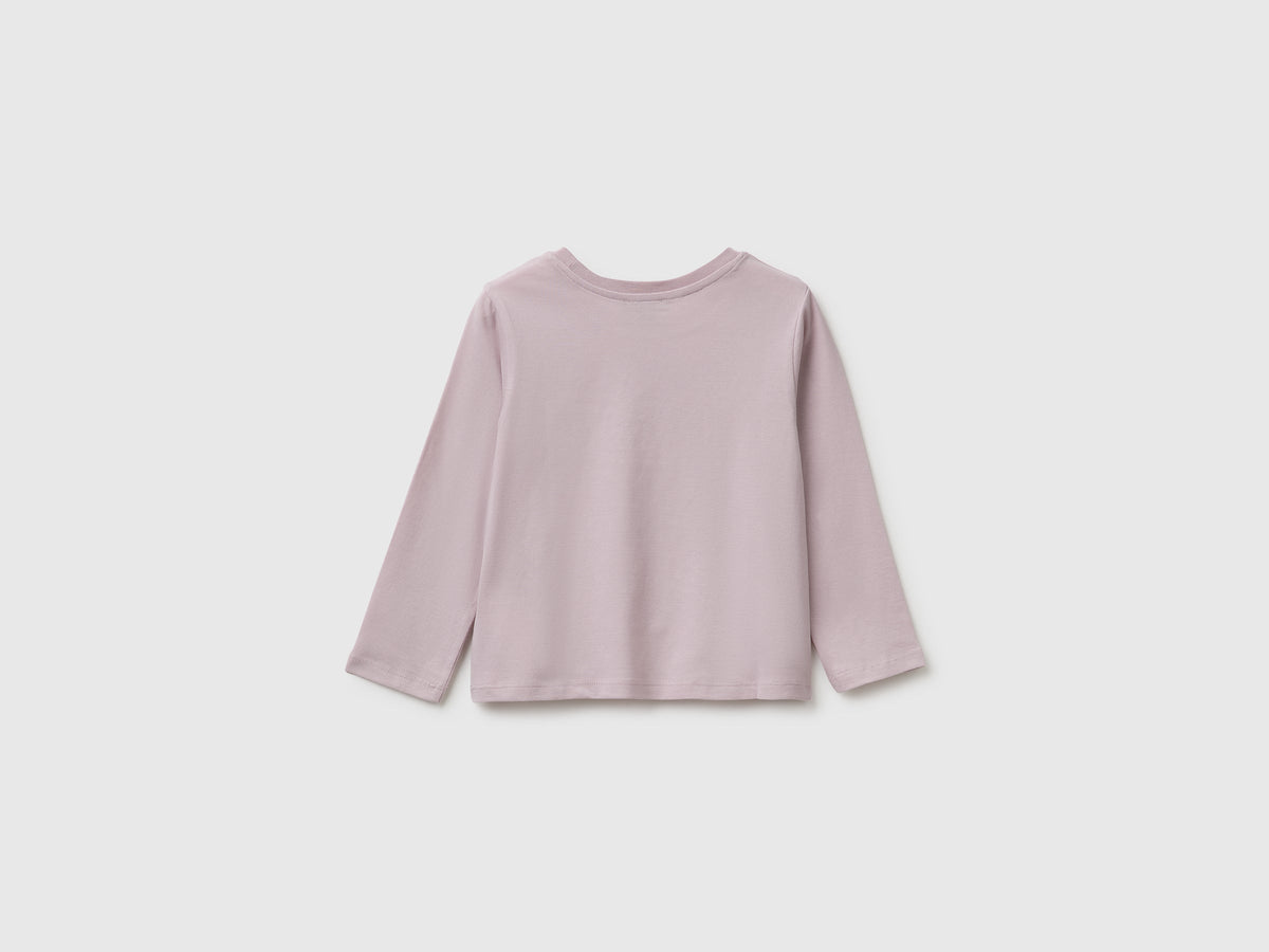 T-shirt con stampa effetto rigonfio