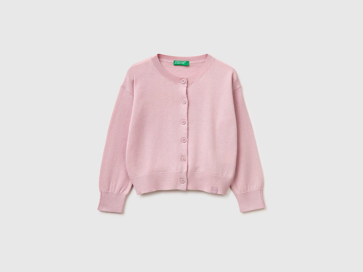 Cardigan in misto cotone e Modal