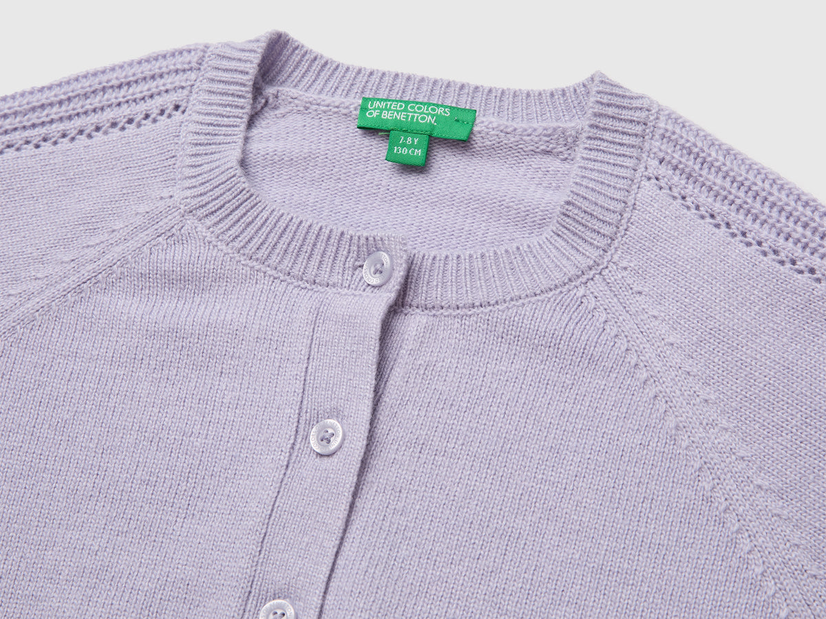 Cardigan in misto lana