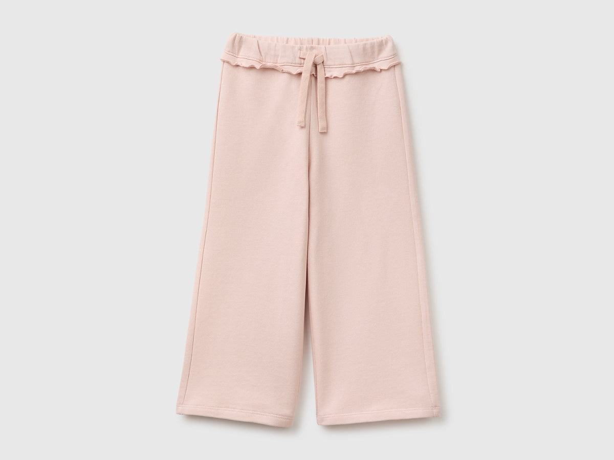 Pantaloni in felpa con rouches
