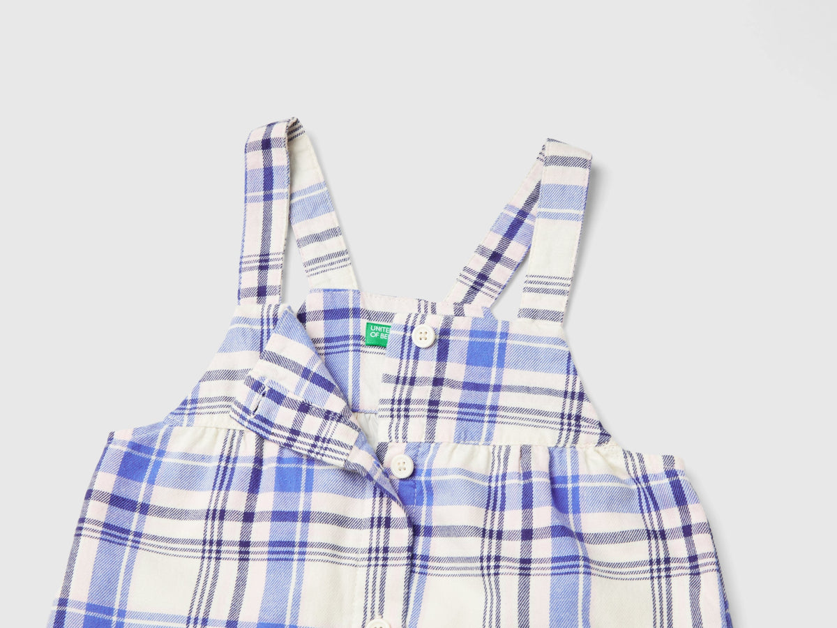 Vestito salopette tartan