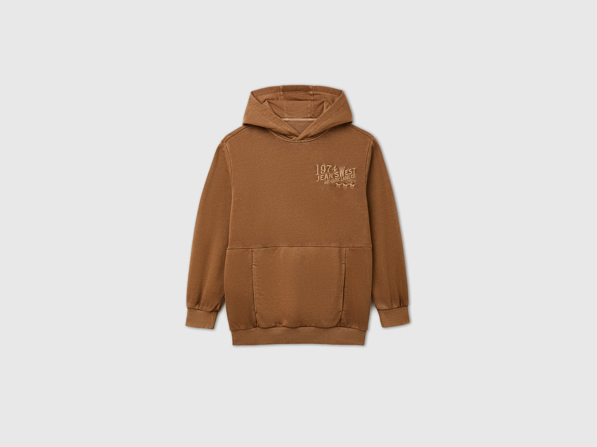 Felpa lavaggio vintage con cappuccio