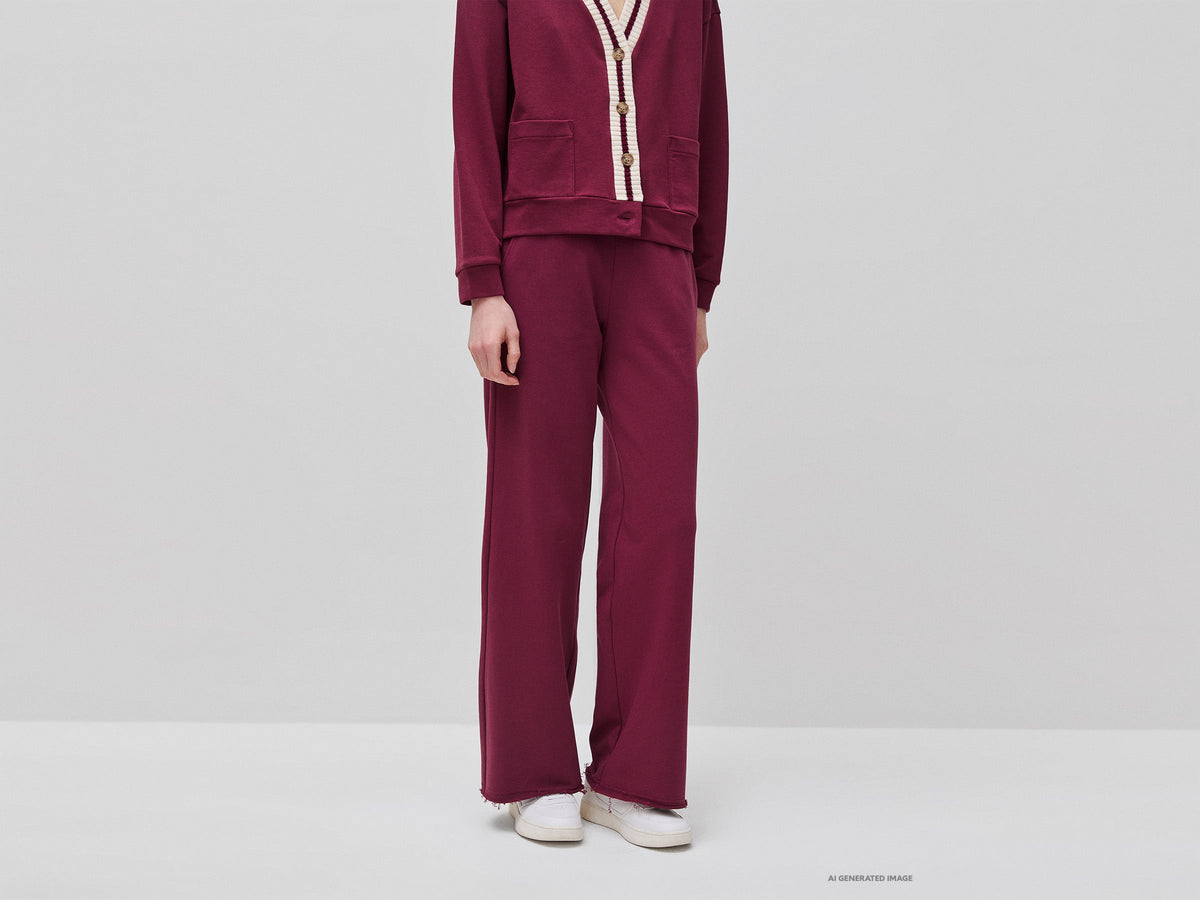 Pantaloni ampi in felpa