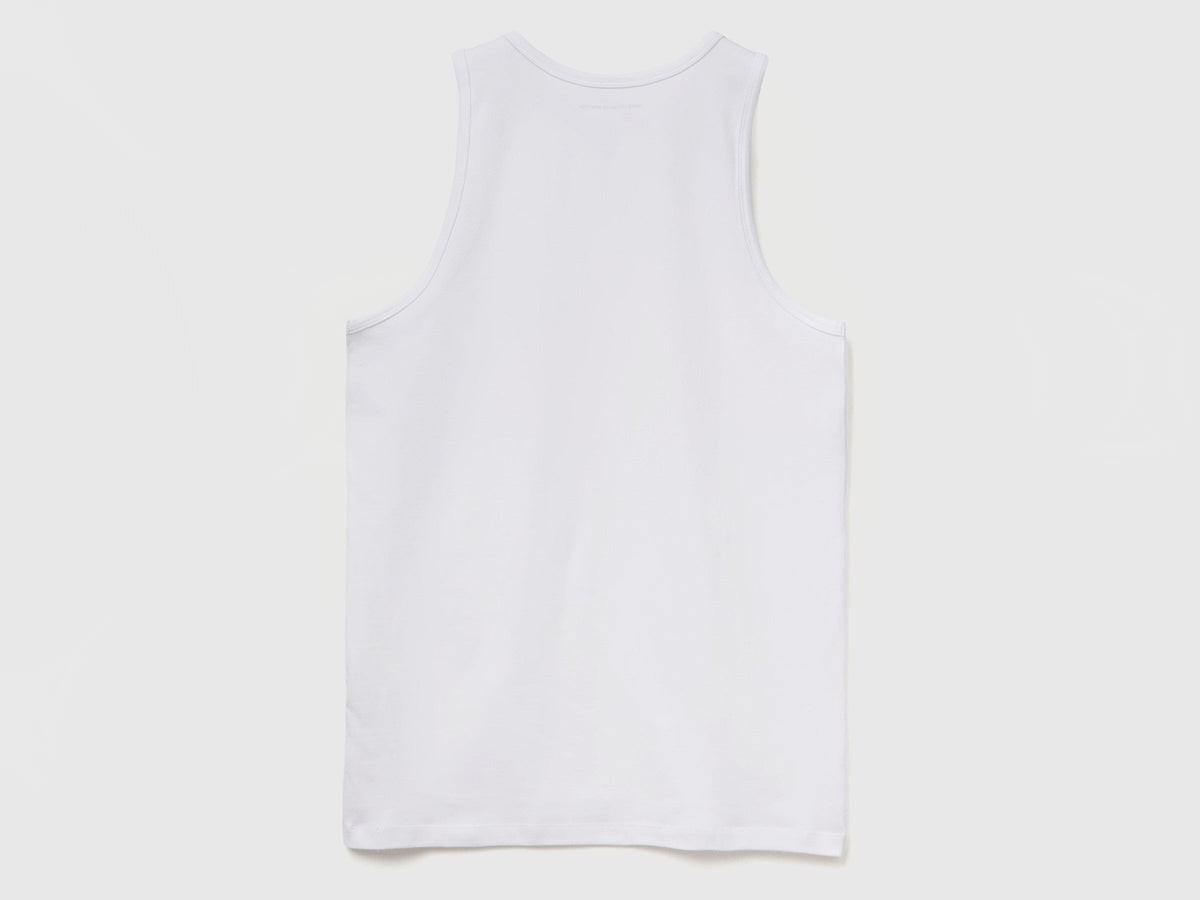 Canotta in cotone stretch