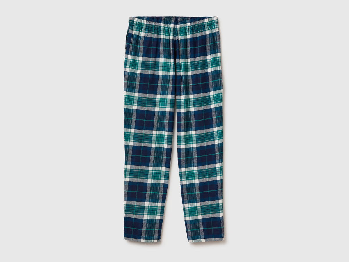 Pantaloni tartan in flanella