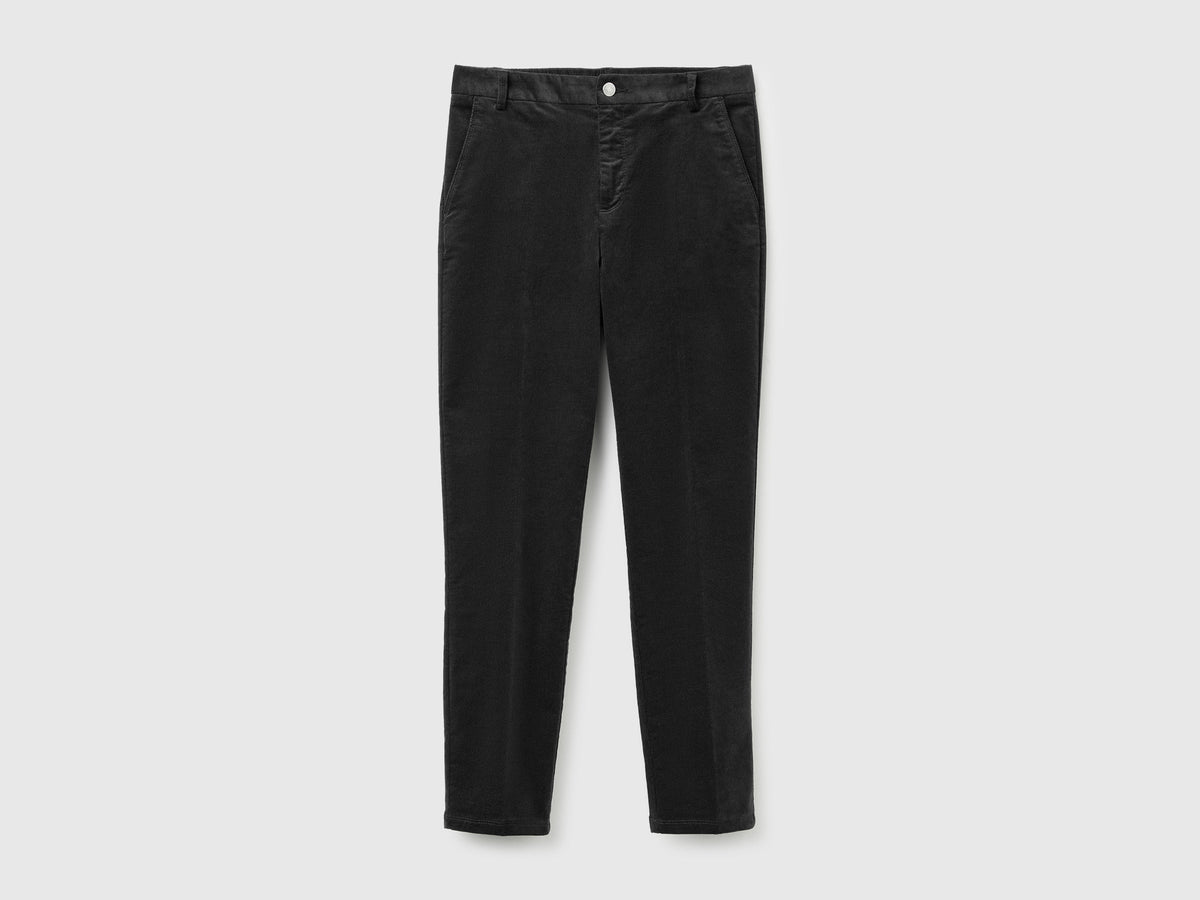 Chino in velluto elasticizzato