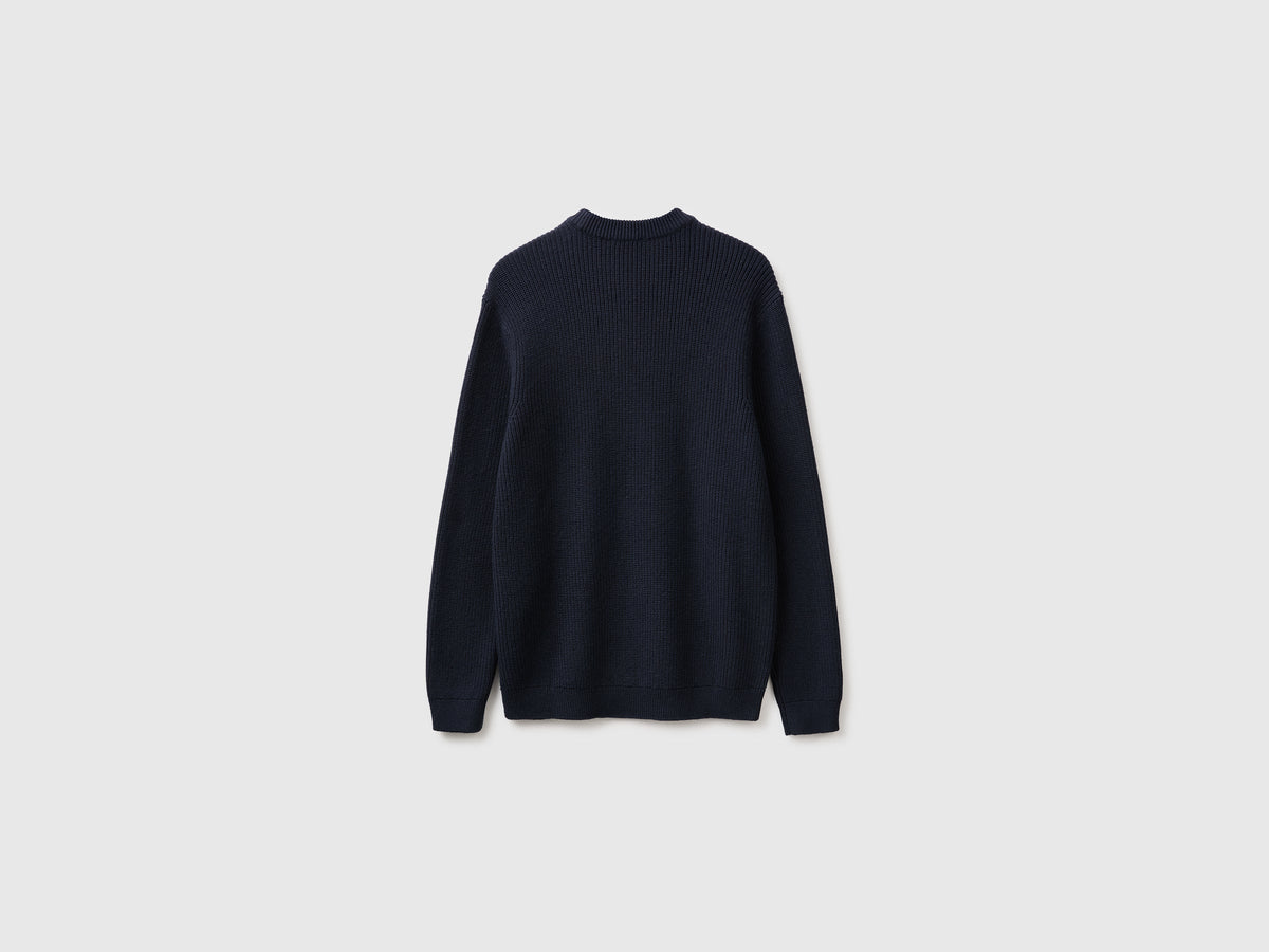 Maglia regular fit in misto lana
