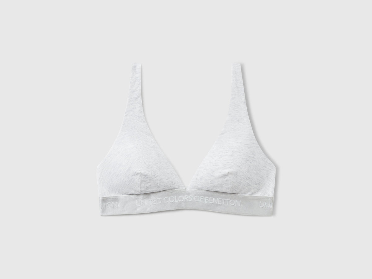 Reggiseno a triangolo in cotone stretch