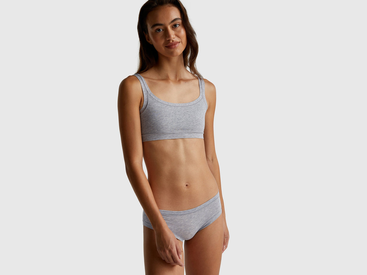 Slip fianco alto in cotone super stretch