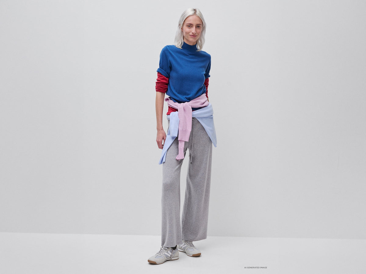 Dolcevita manica corta in misto cashmere