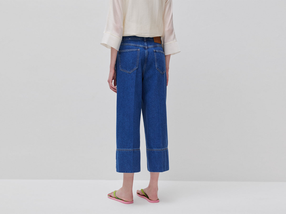 Pantaloni in denim wide fit