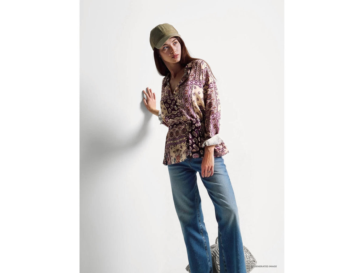 Jeans cropped in cotone