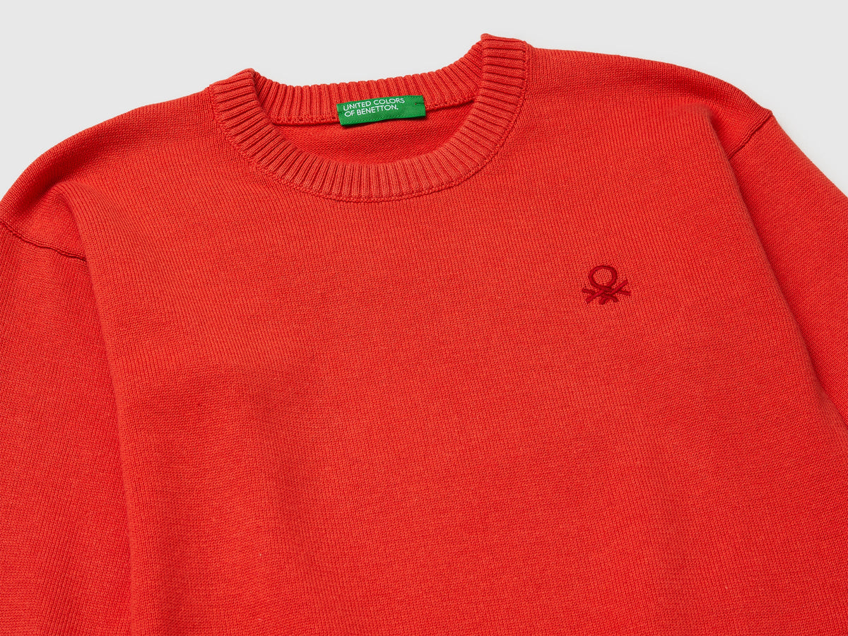 Maglia girocollo in cotone bio