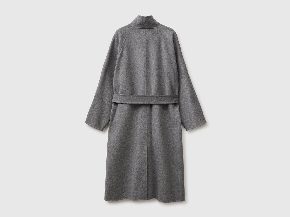 Cappotto lungo in lana e cashmere