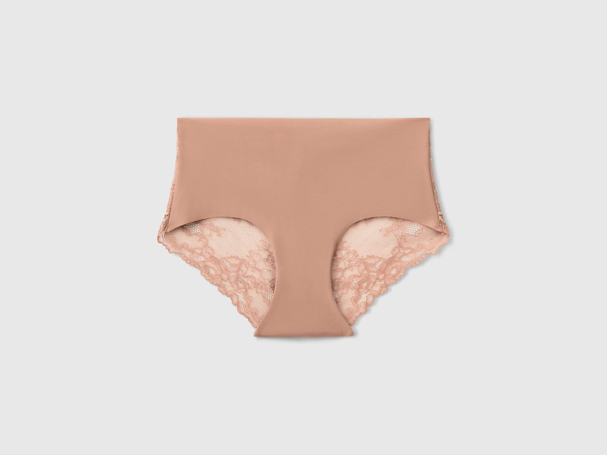 Culotte elasticizzate con pizzo